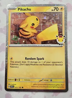 2026 Pokemon Day 30th Anniversary Pikachu 051 Stamped Promo with Swirl! - Image 3