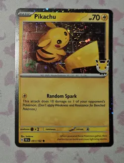 2026 Pokemon Day 30th Anniversary Pikachu 051 Stamped Promo with Swirl! - Image 4