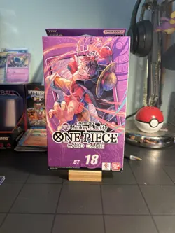 One Piece TCG - STARTER DECK PURPLE Monkey.D.Luffy [ST-18] (English) New Sealed - Image 1