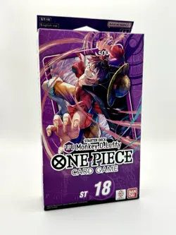 One Piece TCG - STARTER DECK PURPLE Monkey.D.Luffy [ST-18] (English) New Sealed - Image 1