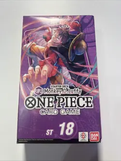 One Piece TCG English: Starter Deck -Purple Monkey.D.Luffy- [ST18] NEW SEALED - Image 1