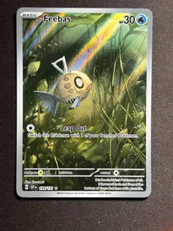 Pokemon TCG Feebas 198/191 Illustration rare Surging Sparks Single Card - Image 1
