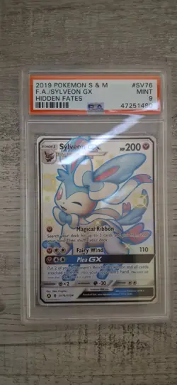 Sylveon GX SV76/SV94 Hidden Fates: Shiny Vault Holo PSA 9 - Image 1