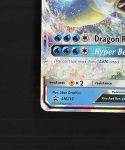 Gyarados GX SM212 Sun & Moon Black Star Promo Holo Pokemon Card NM - Image 5