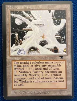 MTG Mishra's Factory (Winter) Magic: The Gathering Antiquities 1994 - Image 1