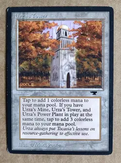 MTG Antiquities - Urza's Tower (Forest) -EX- Magic the Gathering - Free Shipping - Image 1