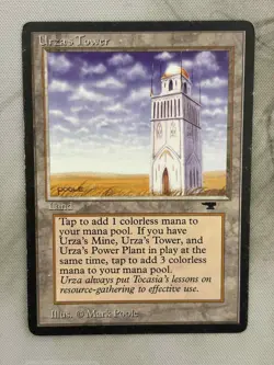 Urza's Tower (Plains) - LP/MP - Magic the Gathering Antiquities - Image 1