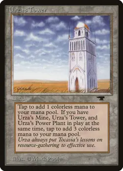 MTG Magic the Gathering Urza's Tower (85c/101) Antiquities LP - Image 1