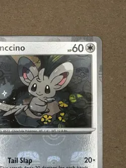 Pokemon TCG Black Bolt Minccino Master Ball Holo Card 075/086 (English) NM - Image 3