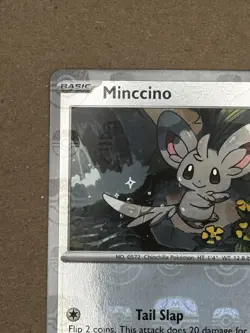 Pokemon TCG Black Bolt Minccino Master Ball Holo Card 075/086 (English) NM - Image 4