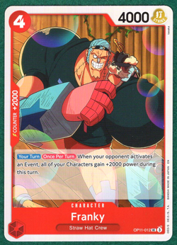 Franky - A Fist of Divine Speed OP11-012 - One Piece CCG Card - Image 1