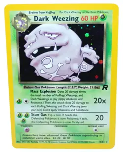 Dark Weezing 14/82 Holo Rare Unlimited Team Rocket 2000 - Pokemon Card TCG (NM) - Image 1