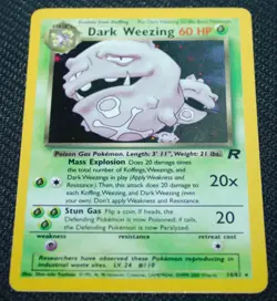 Dark Weezing 14/82 Holo Rare Unlimited Team Rocket 2000 - Pokemon Card TCG (NM) - Image 3