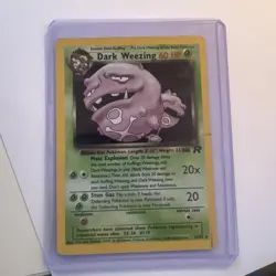 Dark Weezing holo 14/82 Team Rocket Set Pokemon TCG Card Vintage WOTC - Image 1