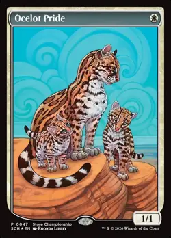 Ocelot Pride - MTG: Store Championship Textless Foil In Hand & Ready to Ship!! - Image 1