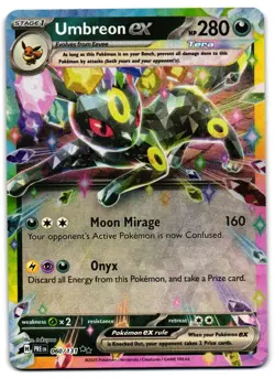 Umbreon ex 060/131 - Prismatic Evolutions Double Rare Pokemon TCG - M/LP Card - Image 1