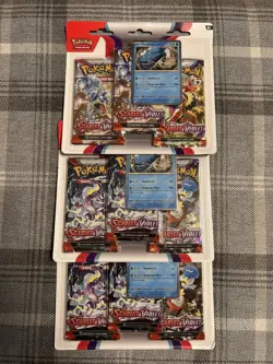 3X Pokemon TCG: Scarlet and Violet Base Set 3 Pack Triple Blister New/sealed - Image 1