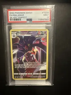 2022 Pokemon SWSH Silver Tempest Malamar #TG06 Full Art Trainer Gallery PSA 9 - Image 1