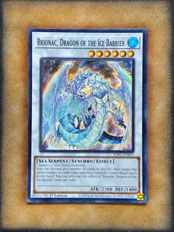 Yugioh Brionac, Dragon of the Ice Barrier SDFC-EN043 Super Rare 1st Ed NM - Image 1