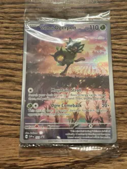 Pokemon Teal Mask Ogerpon Black Star Promo Twilight Masquerade SVP 123 Sealed - Image 1