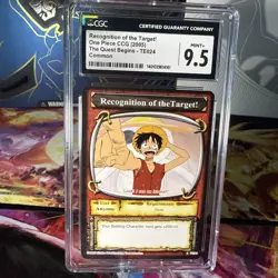 - One Piece CCG - Luffy Recognition Of The Target!- A Quest Begins-2005 CGC 9.5 - Image 1