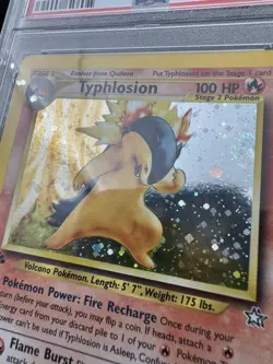 2000 POKEMON NEO GENESIS TYPHLOSION HOLO 1ST EDITION #17 PSA MINT 9 - Image 4