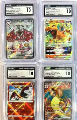 Pokemon Charizard CGC GRADED GEM MINT 10 Lot of (6) Super Rare Holo Shiny VSTAR - Image 2