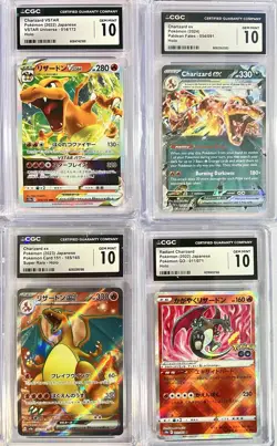 Pokemon Charizard CGC GRADED GEM MINT 10 Lot of (6) Super Rare Holo Shiny VSTAR - Image 3