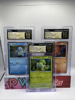 (Lot Of 3) CGC Pristine 10 Pokemon 151 Poster Collection Set Black Star Promo - Image 1