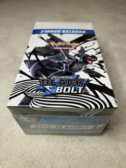 Pokemon TCG Scarlet & Violet Black Bolt SEALED Booster Bundle Display Box Case - Image 1