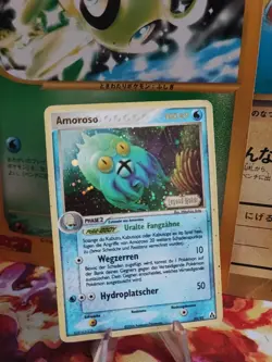 Pokemon Karte Card Amoroso Omastar Ex Legend Maker Reverse Stamp Holo Good- - Image 1