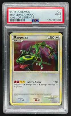 2011 Pokemon Call of Legends Rayquaza Holo #20/95 PSA 9 - Image 1