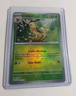 Leafeon (Master Ball Pattern) 005/131 SV: Prismatic Evolutions Pokemon TCG Mint - Image 2