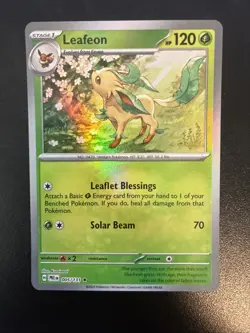 Leafeon (Master Ball Pattern) 005/131 Sv: Prismatic Evolutions Holo Pokemon TCG - Image 2