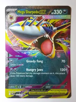 Mega Sharpedo EX 061 Phantasmal Flames Pokemon card - Image 1