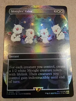 Moogles' Valor - Foil (Borderless) Final Fantasy - Mtg - Image 1