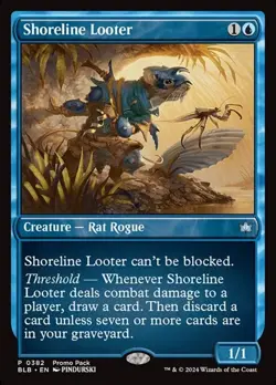 Shoreline Looter - Foil Promo BLB NM MTG - Image 1