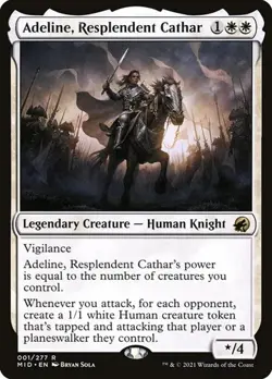 Adeline, Resplendent Cathar - Foil MID NM MTG - Image 1