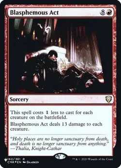 Blasphemous Act - Foil The List NM MTG - Image 1