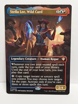 Stella Lee, Wild Card Borderless Commander Outlaws Of Thunder Junction MTG NM - Image 1
