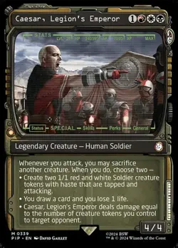 Caesar, Legion's Emperor - Foil Showcase PIP NM MTG - Image 1