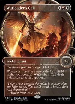 Warleader's Call - Foil Showcase MKM NM MTG - Image 1