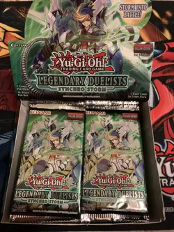 Yu-Gi-Oh Legendary Duelists Synchro Storm Factory Sealed Booster Pack - Image 1