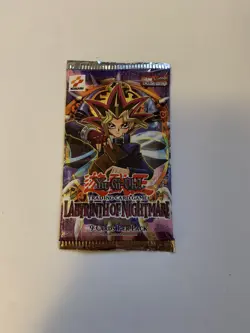 labyrinth of nightmares 2002-Factory Sealed Yugioh Booster Pack Square Logo Rare - Image 2