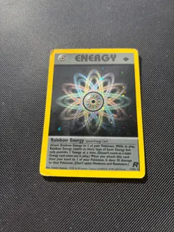 Pokemon Card Team Rocket 1st Edition Rainbow Energy 17/82 HOLO WOTC - Image 2