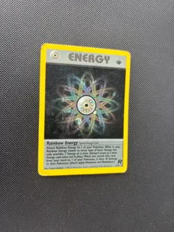 Pokemon Card Team Rocket 1st Edition Rainbow Energy 17/82 HOLO WOTC - Image 3