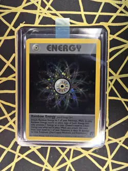 🔥 Rainbow Energy 17/82 🔥 Original Holo Rare Team Rocket Set Pokemon Card WOTC - Image 2