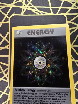 🔥 Rainbow Energy 17/82 🔥 Original Holo Rare Team Rocket Set Pokemon Card WOTC - Image 4