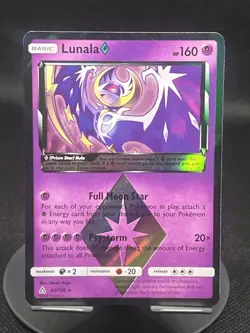 Pokemon TCG Lunala 62/156 Ultra Prism Holo Rare - Image 1