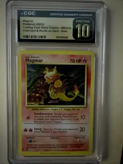 CGC PRISTINE 10!!! Magmar 006/034 Pokemon TCG Classic Holo - Image 1
